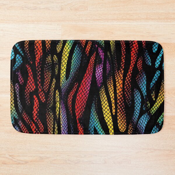 Item preview, Brightly Colored Rainbow Snakeskin Tiger Print Pattern  designed and sold by VonsKraftCorner.