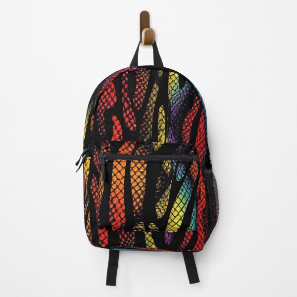 Item preview, Brightly Colored Rainbow Snakeskin Tiger Print Pattern designed and sold by VonsKraftCorner.
