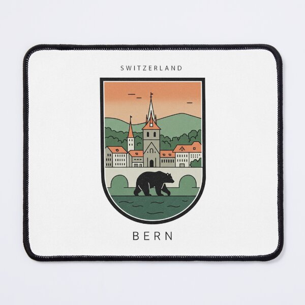 Item preview, Bear’s Stroll Through Historic Bern Skyline designed and sold by ParadiseApple.