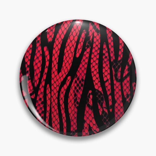 Item preview, Red and Black Snakeskin Tiger Print Pattern  designed and sold by VonsKraftCorner.
