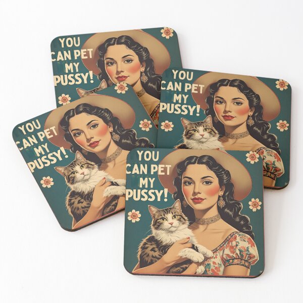 Item preview, You can pet my pussy! designed and sold by NicMacTees.