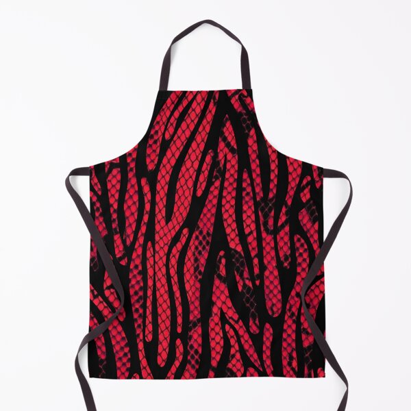 Item preview, Red and Black Snakeskin Tiger Print Pattern designed and sold by VonsKraftCorner.