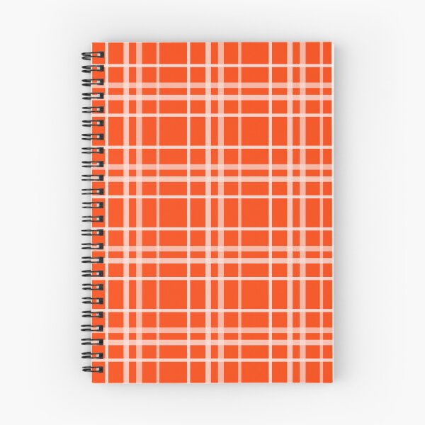 Item preview, White On Orange Tartan Plaid Pattern Design  designed and sold by PatternTitan.
