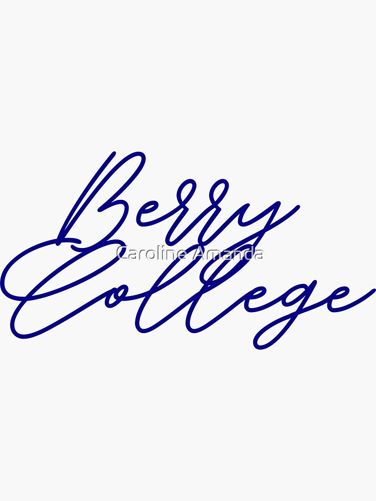 "Berry College" Sticker for Sale by carolineophoto Redbubble