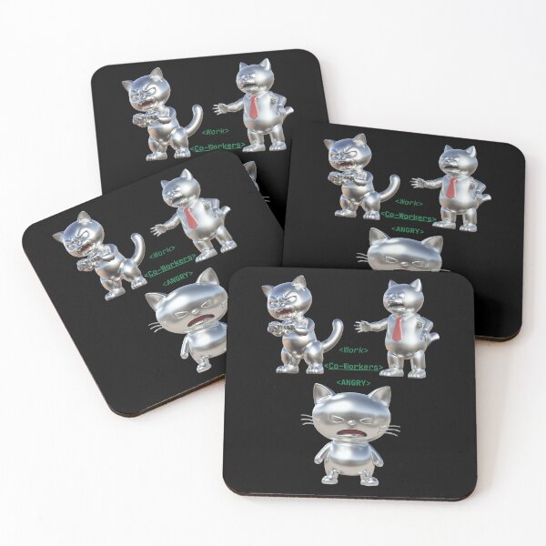 Item preview, Chrome Cats at Work: A Purr-fectly Funny Design designed and sold by Skyla007.