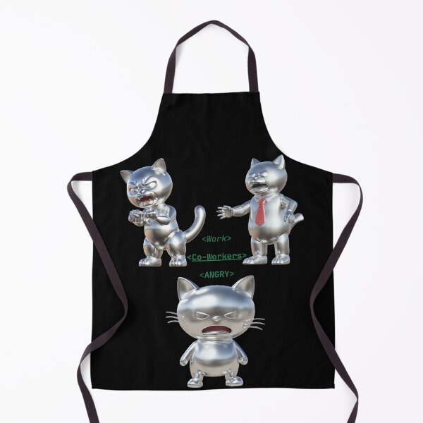 Item preview, Chrome Cats at Work: A Purr-fectly Funny Design designed and sold by Skyla007.