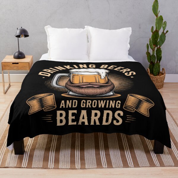 Item preview, Drinking Beer Funny Beard Lovers designed and sold by waazwee6.