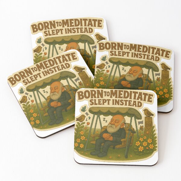 Item preview, Born to Meditate, Slept Instead designed and sold by Boldolka.