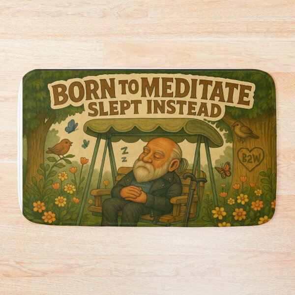 Item preview, Born to Meditate, Slept Instead designed and sold by Boldolka.