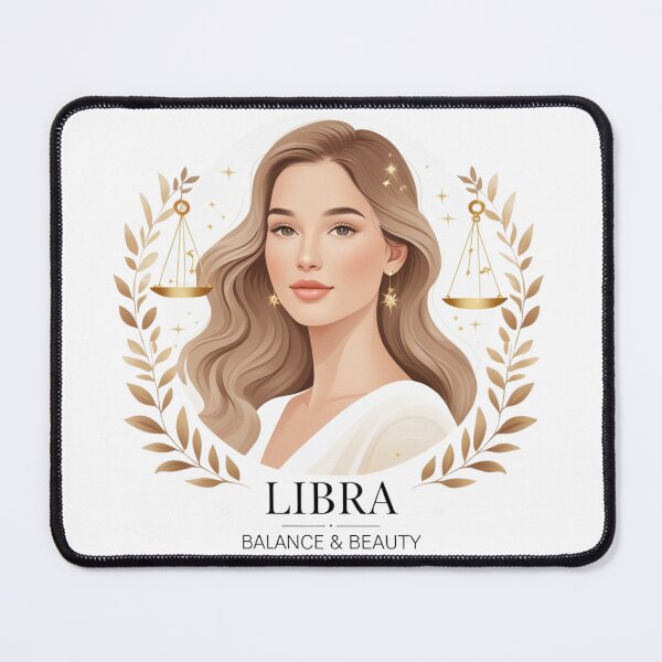 Item preview, Libra Zodiac Portrait – Elegant Astrology Art for Shirts, Stickers & Gifts designed and sold by mythasia.