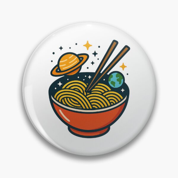 Item preview, Tazón de ramen cósmico: arte vectorial surrealista de fideos espaciales designed and sold by OnPointOutfits.