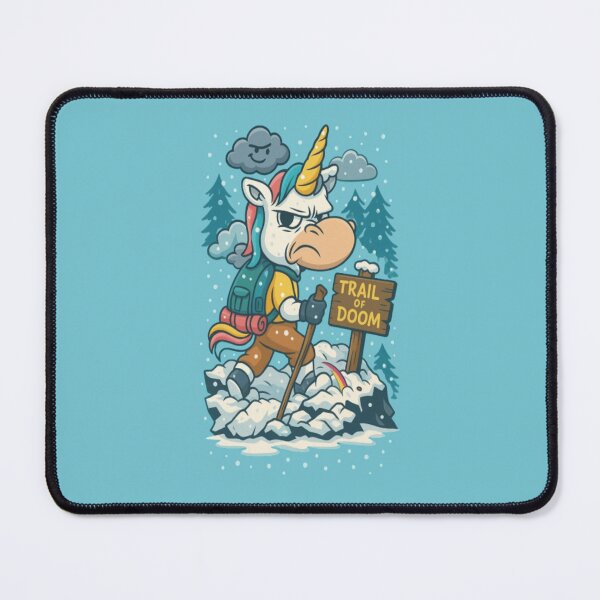 Item preview, Grumpy Unicorn on the Trail of Doom designed and sold by InkyMood.