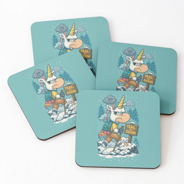 Item preview, Grumpy Unicorn on the Trail of Doom designed and sold by InkyMood.