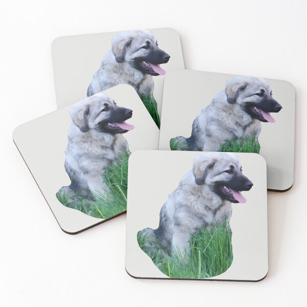 Item preview, Young Šarplaninac Sitting in Grass – Fluffy Guardian Puppy Cutout designed and sold by EmeraldeaArt.