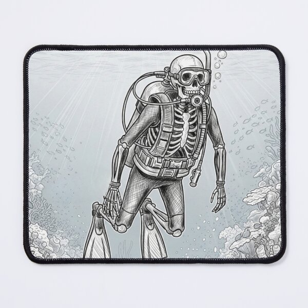 Item preview, Scuba Diving Skeleton designed and sold by AmraeTees.