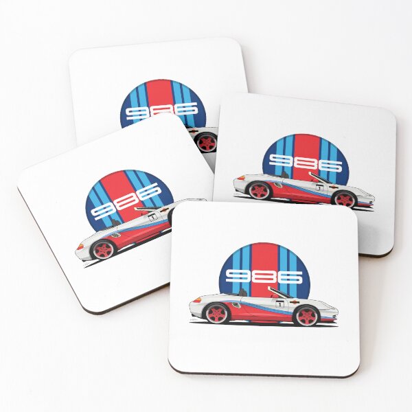 Item preview, Porsche 986 Boxster classic race car illustration designed and sold by blackdogshop.