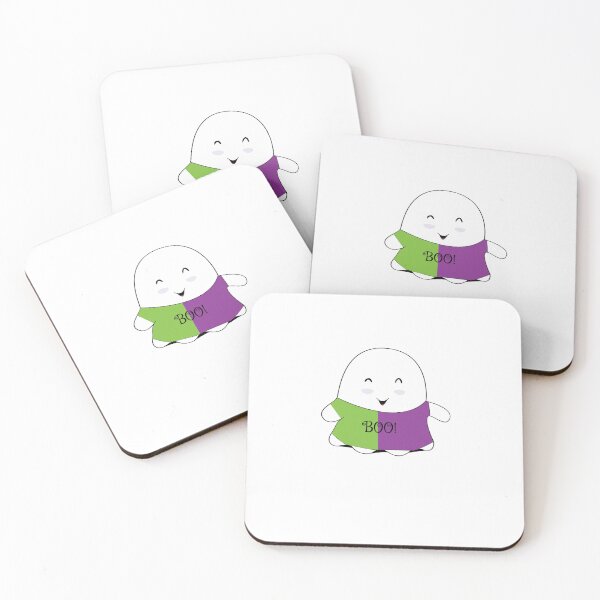 Item preview, Ghost in T-shirt - Green/Purple designed and sold by GhostedOptions.