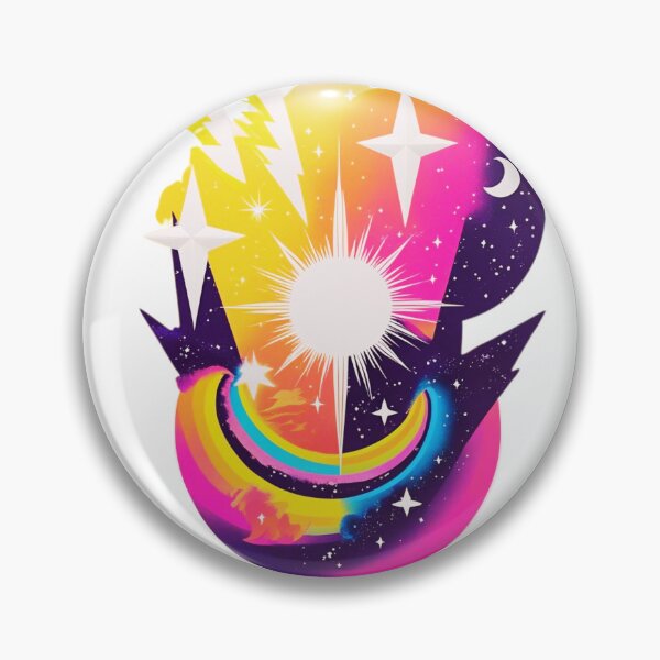 Item preview, Colorful celestial elements with lightning bolts designed and sold by Mind Empowerment Designs.