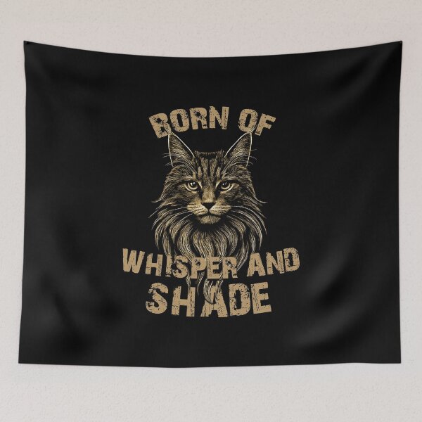Item preview, Born of Whisper and Shade – Esoteric Mystic Cat designed and sold by CrisMor-Art.