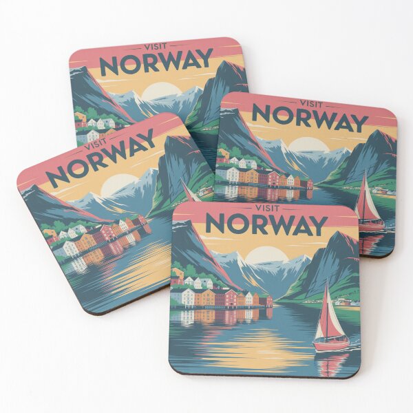 Item preview, Norway sea and mountain view designed and sold by AndrewWorld.