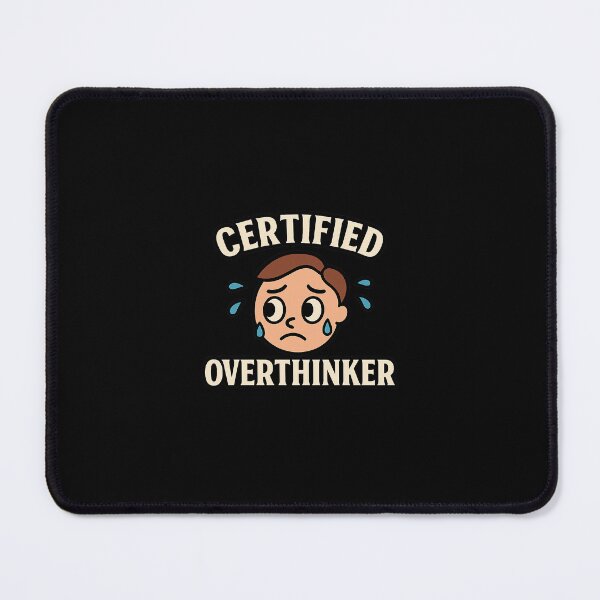 Item preview, Certified Overthinker – Relatable Introvert Typography Design designed and sold by YumShop.