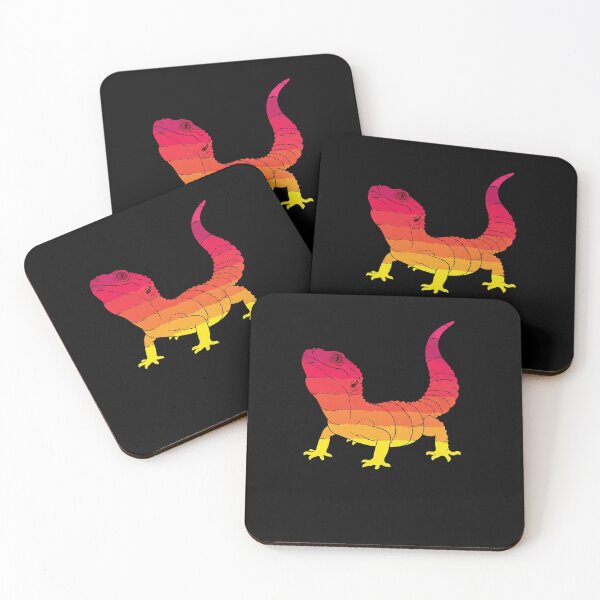 Item preview, Sunset Gradient Gecko Silhouette designed and sold by VinsendDraconi.