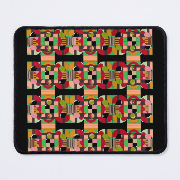 Item preview, Tranquil green-red-orange pattern designed and sold by Mind Empowerment Designs.