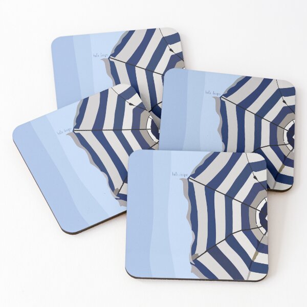 Item preview, Beach Umbrella Coastal Wall Art designed and sold by Halle Designs.