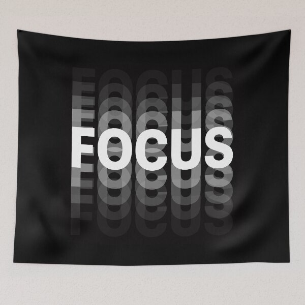 Item preview, Focus Text with Black Distorted Background designed and sold by AFernandesDSG.