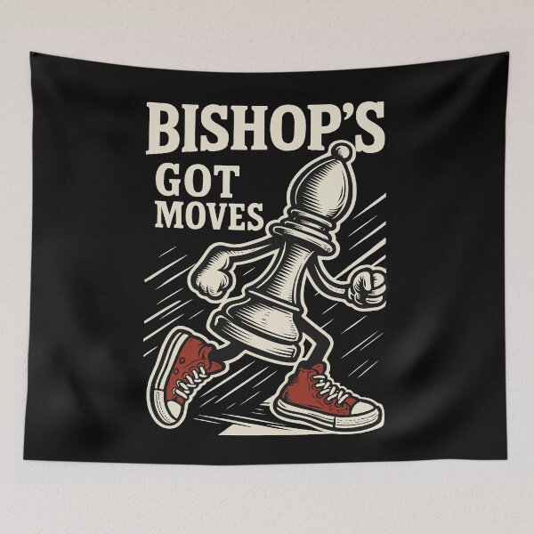 Item preview, Bishop's Got Moves Chess Player Board Game designed and sold by LuminOrb.