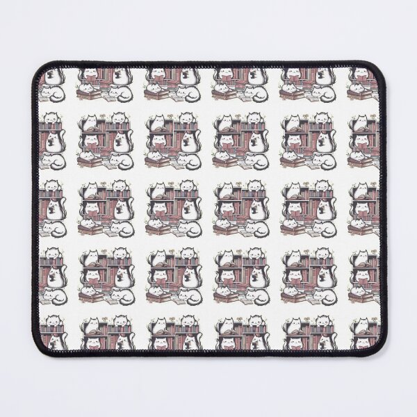 Item preview, cute funny cat pattern cheerful cats in the library with books they read,aesthetic cat art,funny cat,Cat Lover,cute cat,cat pattern designed and sold by Expressions-Sel.