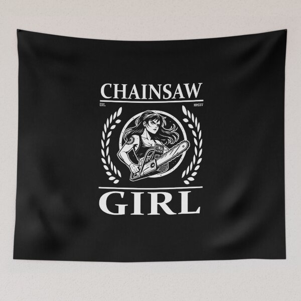 Item preview, Cool Chainsaw Girl Design designed and sold by RetroMaritalArt.