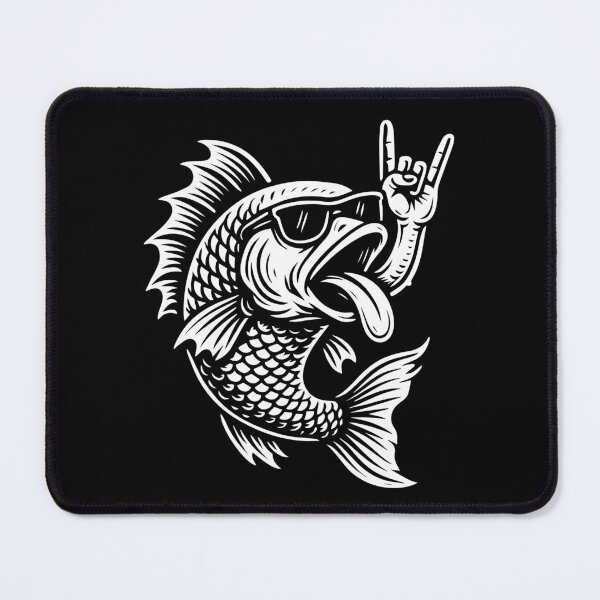 Item preview, Rock Musik Funny Guppy Fish Metal Music Retro designed and sold by LuminOrb.