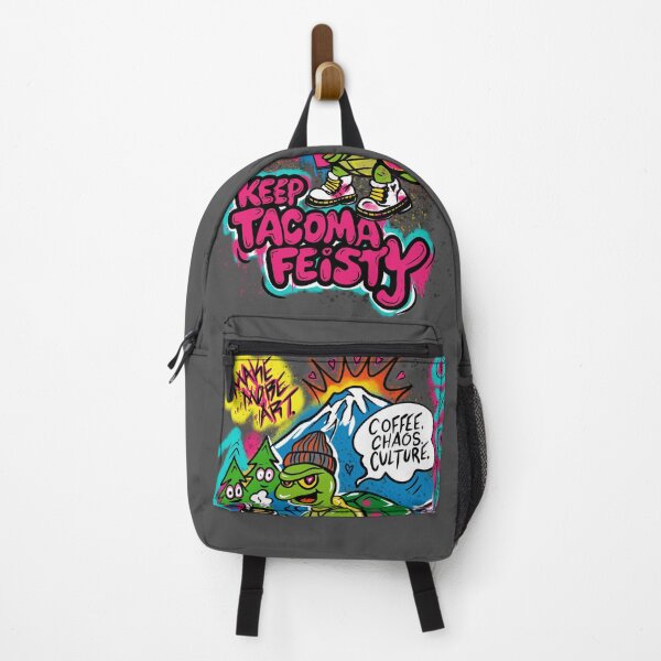 Item preview, Keep Tacoma Feisty – Coffee. Chaos. Culture. Turtle designed and sold by XnakedartistX.