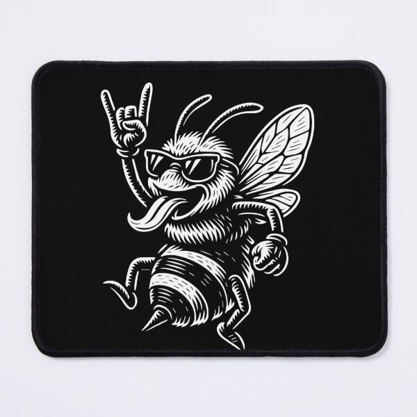 Item preview, Rock Musik Funny Heavy Metal Retro Bee Vibe designed and sold by LuminOrb.
