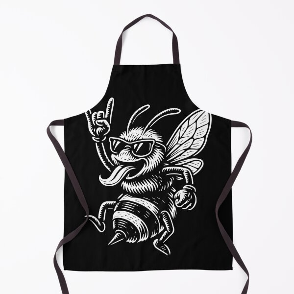 Item preview, Rock Musik Funny Heavy Metal Retro Bee Vibe designed and sold by LuminOrb.