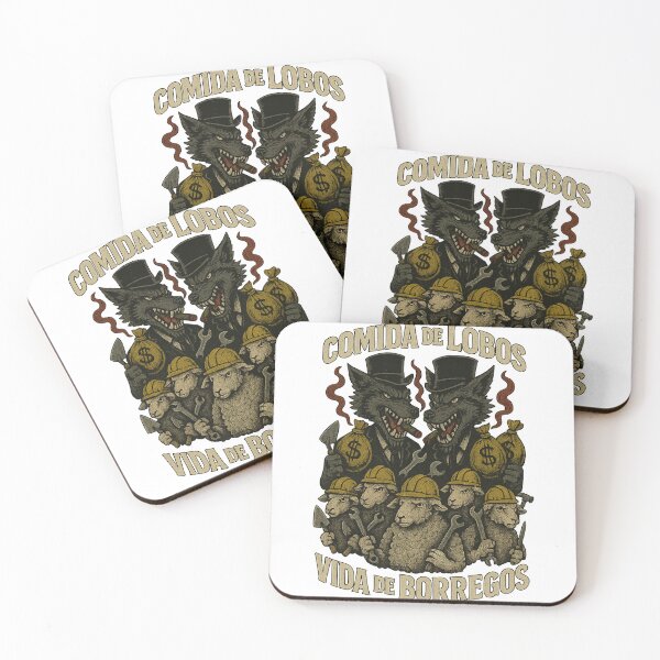 Item preview, "Food for wolves, life for sheep" – Rock illustration against the system designed and sold by Arteola Studio.