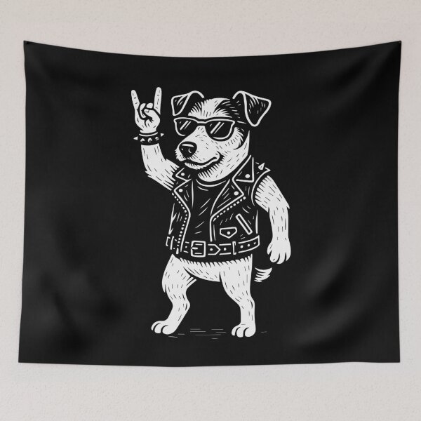 Item preview, Metal Music Jack Russell Terrier Rock Funny Heavy designed and sold by LuminOrb.
