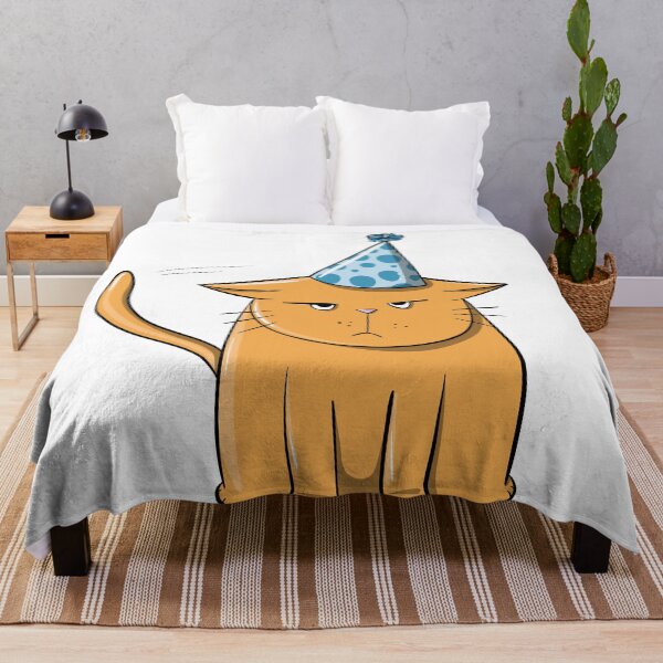 Item preview, Angry birthday cat designed and sold by Rae Smitty.