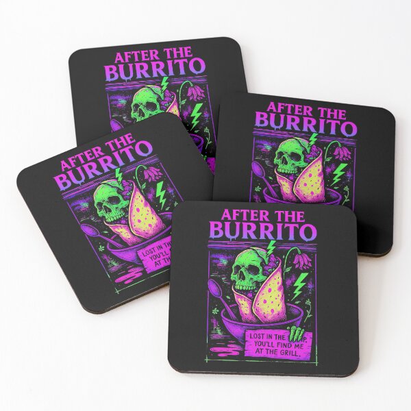 Artikelvorschau, After The Burrito Band Logo – Lustiger Heavy Metalcore Merch entworfen und verkauft von Samuel Collings.
