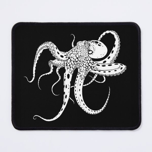Item preview, Black & White Octopus – Ocean Adventure Design designed and sold by Luckagrafika.