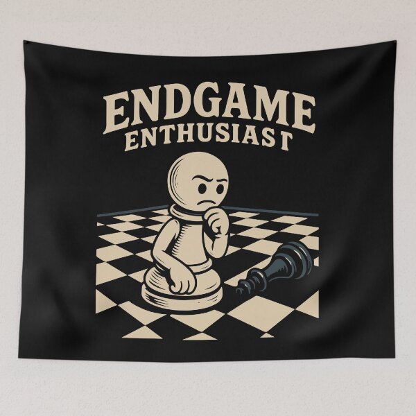 Item preview, Endgame Enthusiast Chess Player Board Game designed and sold by LuminOrb.