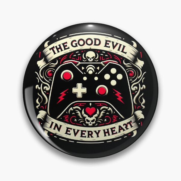 Artikelvorschau, Gaming-Controller Totenkopf Herz Blitz entworfen und verkauft von Voodoo Store Paranormal Collections.