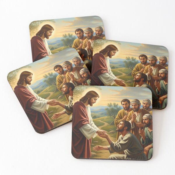 Item preview, jesus heals 10 lepers  designed and sold by Obinne.