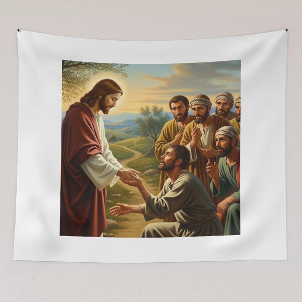 Item preview, jesus heals 10 lepers  designed and sold by Obinne.