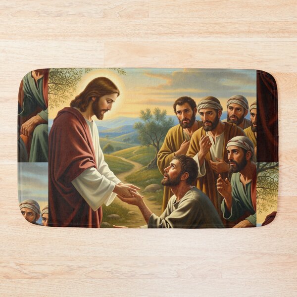 Item preview, jesus heals 10 lepers  designed and sold by Obinne.