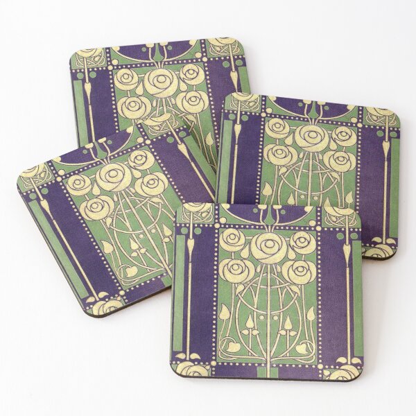 Item preview, Art Nouveau Design Iconic Roses designed and sold by LoveVintageToo.