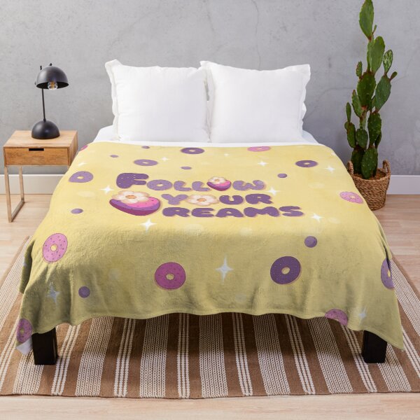 Item preview, Follow Your Dreams – Cute Strawberry Donut Lettering Design designed and sold by VelumkaRose.