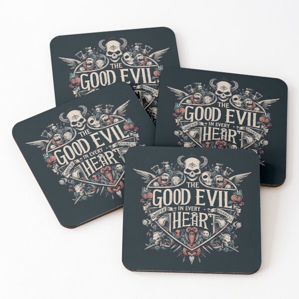 Item preview, Good Evil Heart Skull Wings designed and sold by Voodoo Store Paranormal Collections.
