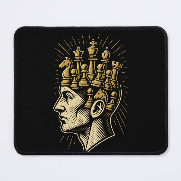 Item preview, Chess Player Mind Board Game Men Women designed and sold by LuminOrb.